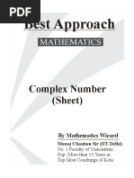 Best Approach: Complex Number (Sheet)