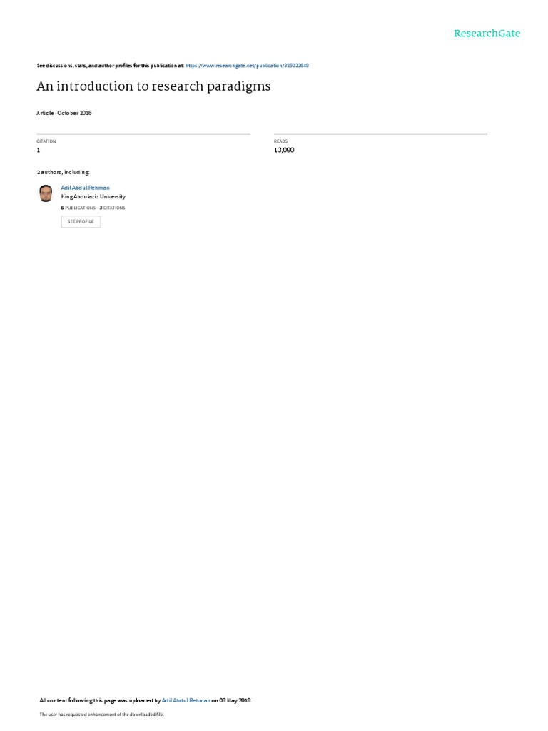 Positivism Interpretivism And Critical Research Paradigms Pdf