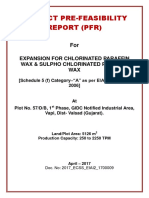 Project Pre-Feasibility Report (PFR) : Expansion For Chlorinated Paraffin Wax & Sulpho Chlorinated Paraffin WAX
