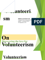 Report On Volunteerism