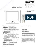 SERVICE MANUAL Colour Television: Model No. C29FS51