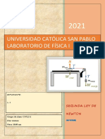 Informe Práctica Segunda Ley de Newton