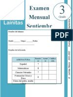 3° Septiembre - Examen Mensual (2021-2022 ACTUALIZADO)