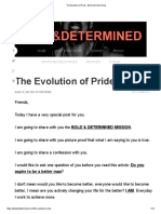 The Evolution of Pride - Bold and Determined