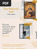 The Natural Law: Thomas Aquinas