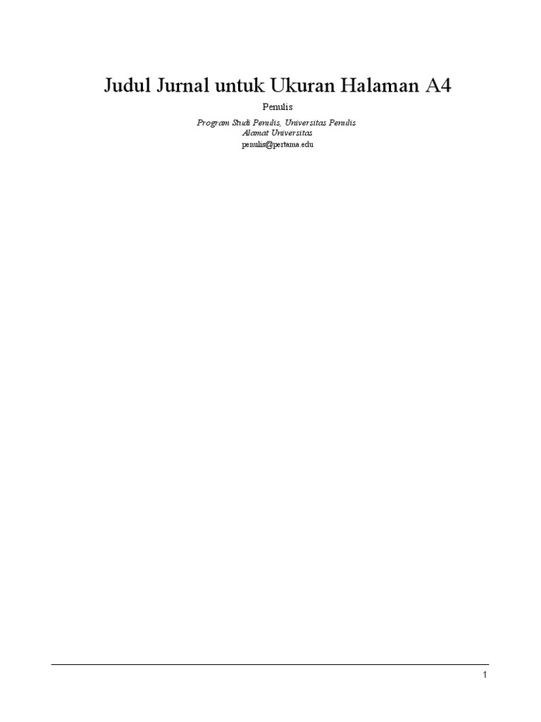 Template Jurnal | PDF