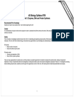 AS Biology Syllabus 9700: Unit 3: Enzymes, DNA and Protein Synthesis