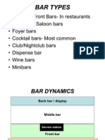 Bar Types, Equipment, Glassware and Operations