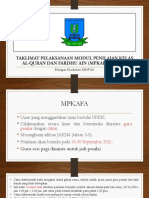 Taklimat Pelaksanaan Modul Penilaian Kelas