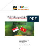Individual Assignment: Singapore Invests in Vietnam (FDI)