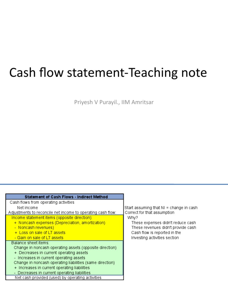 Cash Flow Analysis for Educators | PDF | Expense | Cash Flow Statement