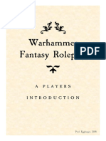 Warhammer Fantasy Roleplay: A Players