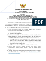 Pengumuman Gubernur Tentang Hasil Integrasi Nilai SKD Dan SKB Cpns Pemerintah Provinsi Kalimantan Utara Ta 2021