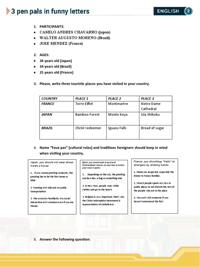 pen-pal-application-form-2-pdf-english-language-cognition