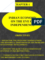 Indian Economy On The Eve of Independence