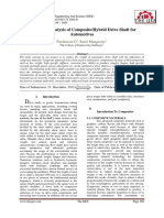 Design and Analysis of Composite/Hybrid Drive Shaft For Automotives