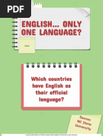 English Only One Language