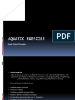 Aquatic Exercise: Syed Amjad Hussain