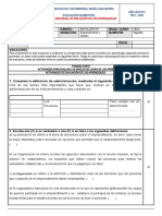 Evaluación Cognitiva Sin Indicadores 2bgu C