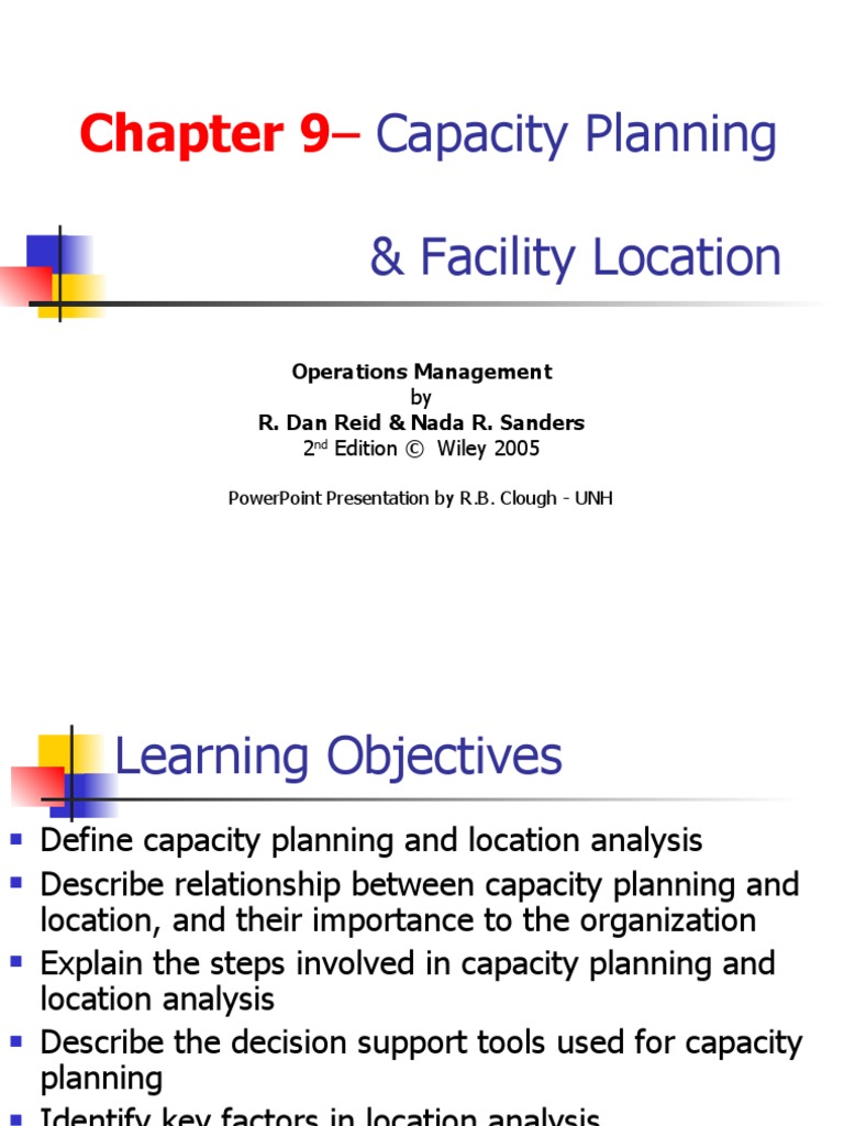 Chapter 9-: Capacity Planning & Facility Location | PDF | Economies