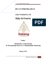 Buku Panduan Pernikahan - Kiky & Fourta