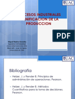 Procesos Industriales - Planificación de La Producción I
