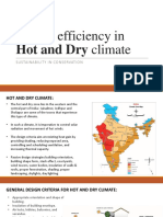 Energy Efficiency in Hot and Dry Climate