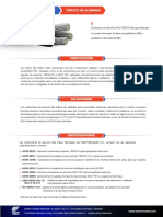 Triplex de aluminio: características y especificaciones