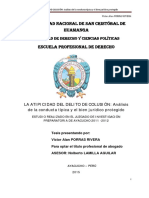 TESIS - LA ATIPICIDAD DEL DELITO de COLUSIÓN Análisis de La Conducta Típica y El Bien Jurídico Protgido