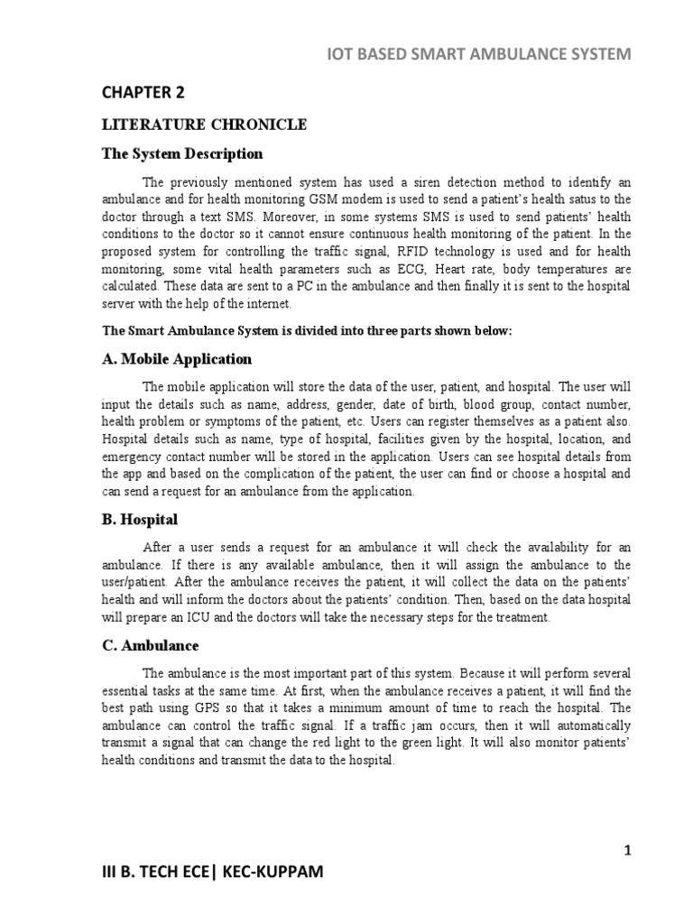 IoT-Enabled Smart Ambulance System | PDF | Traffic | Ambulance