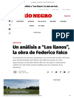 Un Análisis A "Los Llanos", La Obra de Federico Falco