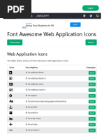 Font Awesome Web Application Icons