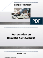Presentation On Historical Cost