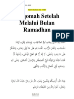 Istiqomah Setelah Ramadhan - Khutbah Ied 1443 H