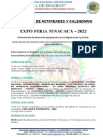 PROGRAMA DE ACTIVIDADES Y CALENDARIO EXPO21 - Borrador - 02 Junio