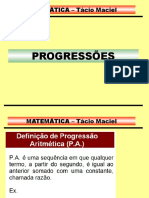 Progressões Matrizes e CIA Tácio