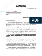 CARTA NOTARIAL MECATRONIC Contra MUN Huamalies