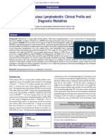 Cervical Tuberculous Lymphadenitis Clinical Profile and