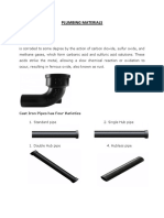 Plumbing Materials: Cast Iron Pipe