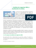 Unidad 2.-Análisis de Negocios (BA) y Visualización de Datos