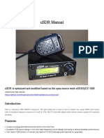 uSDR Manual: uSDR Is Optimized and Modified Based On The Open Source Work uSDX/QCX-SSB