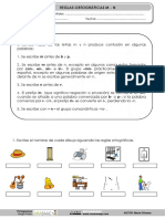 Reglas ortográficas M-N