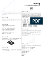 Soluções Olimpíadas Nível 3