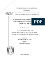 Plan Estrategico para La Comunicacion