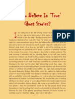 Do You Believe in True' Ghost Stories?