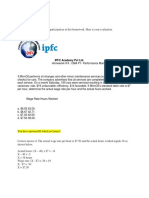 Answers Homework # 8 Performance Management II