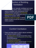 Introduction of Building Ventilation: Productivity Improvements Optimum Indoor Air Quality