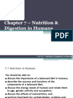 Nutrition & Digestion in Humans