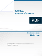 Tutorial: Structure of A Course