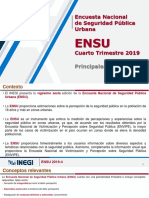 INEGI - Encuesta Nacional de Seguridad 4T 2019